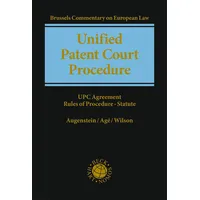 C.H. Beck Verlag Unified Patent Court Procedure: