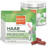 Merz Spezial Haar Vitamine Intense – 1 x 120 Kapseln - Vitamin Kapseln mit Biotin, Zink & L-Cystin – Nahrungsergänzungsmittel für die Unterstützung der Haare von innen