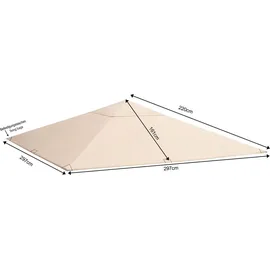 Quick Star Ersatzdach 3x3 m Sand