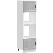 vidaXL Herdumbauschrank Porto 2 Stk. 0 x 0 x 0 cm Grau
