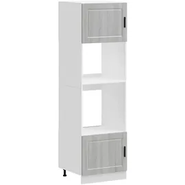 vidaXL Herdumbauschrank Porto 2 Stk. 0 x 0 x 0 cm Grau
