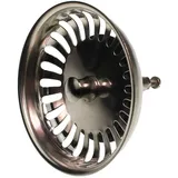 Blanco 125555 Siebkörbchen mit Zapfen für Exzenter-Bedienung Edelstahl, 8,2 cm