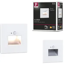 Paulmann Wandeinbauleuchte Edge Quadro 1 eckig 80x42mm 1,2W 25lm 2700K Weiß