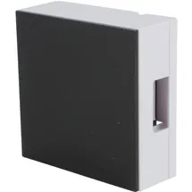 Unitec Zweiklang-Gong Luna Glasplatte schwarz, Batteriebetrieb