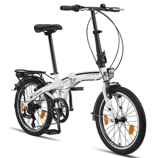 licorne bike gmbh Licorne Bike Conseres Premium Falt Bike in 20 Zoll - Fahrrad für Herren, Jungen, Mädchen und Damen - Shimano 6 Gang-Schaltung - Hollandfahrrad