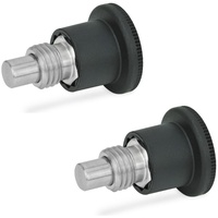 Ganter norm 822.7-5-M10X1-B Miniraster, Edelstahl | Kunststoff-Knopf