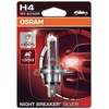Night Breaker Silver H4 +100% mehr Helligkeit, Halogen-Scheinwerferlampe, 64193NBS-01B Halogen Leuchtmittel