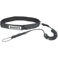 ION Wing/SUP CORE Coiled HIP Leash 2024 Black, S-M/10'