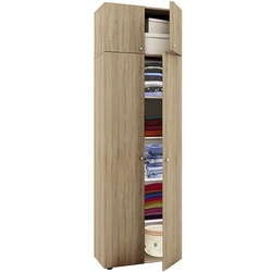 VCM Morgenthaler Aktenschrank »Vandol« 5 OH mit Aufsatz braun, 70x218x39 cm