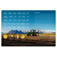 cover-your-desk.de Lernunterlage "Traktor Optik" in bunt (L)60 x (B)40 – Gr.: onesize