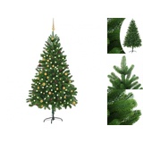 vidaXL Künstlicher Weihnachtsbaum »Künstlicher Weihnachtsbaum mit LEDs Kugeln 210 cm Grün«