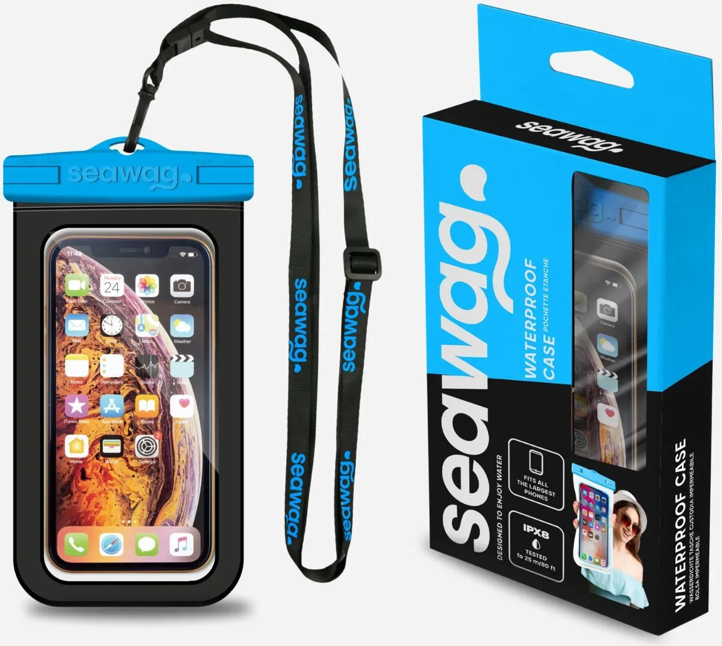Wasserdichte Smartphone-Tasche Seawag schwarz|blau No Size