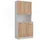 Vicco Küchenbuffet Raul 83,6 x 188,5 cm Weiß/Goldkraft Eiche
