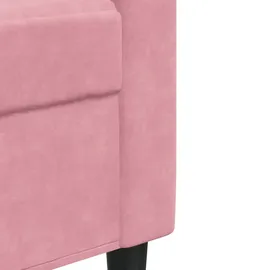 vidaXL 2-Sitzer-Sofa Rosa 140 cm Samt