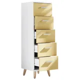 MID.YOU Midischrank Landos 30 x 100 x 30 cm Weiß