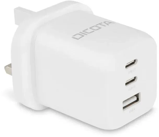 DICOTA D32055 Ladegerät für Mobilgeräte Universal Weiß AC Schnellladung Drinnen