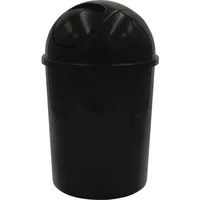 RIDDER Kosmetikeimer, Abfalleimer mit Schwingdeckel Eco 5 L schwarz