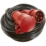Interunion CEE-Verlängerung 5-polig 16A H05VV-F5G1,5 20m rot