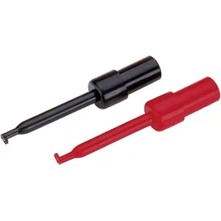 VOLTCRAFT Prüfspitzen-Set Steckanschluss 2 mm CAT I Schwarz, Rot