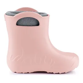 Ladeheid Eva Kinder Jungen Mädchen Gummistiefel Regenschuhe gefüttert LA-CA-03 (Puderrosa, 34/35 Eu) - 34/35