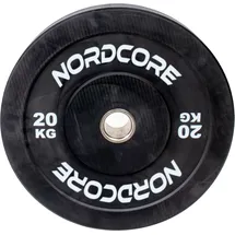 nordcore Bumper Plate 50mm 20 kg schwarz