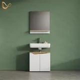 livinity® Timavo 2-tlg. Weiß/Eiche