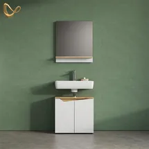 livinity® Timavo 2-tlg. Weiß/Eiche