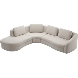 sit&more Ecksofa SIT & MORE "Jazz L-Form", beige (nature), B:303cm H:88cm T:274cm, 95% Polyester 5% Polyamid, Sofas, Ecksofa, In weiteren Größen erhältlich