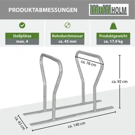 Trutzholm Fahrradständer grau