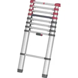 Hailo FlexLine T80, Alu-Sicherheits-Teleskopleiter, 9 Sprossen