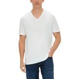 s.Oliver V-Shirt, aus reiner Baumwolle, Gr. XXXL, white, , 44277413-XXXL