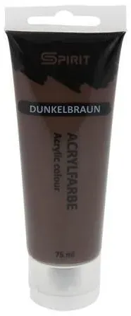 SPIRIT Acrylfarbe auf Wasserbasis 75ml Dunkelbraun