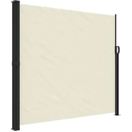 vidaXL Seitenmarkise Ausziehbar Creme 180 x 500 cm