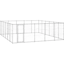 vidaXL Outdoor-Hundezwinger Verzinkter Stahl 36,3 m2