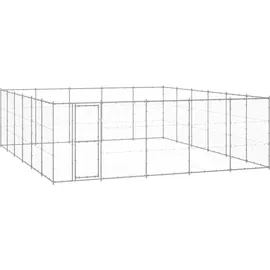 vidaXL Outdoor-Hundezwinger Verzinkter Stahl 36,3 m2