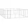 vidaXL Outdoor-Hundezwinger Verzinkter Stahl 36,3 m2