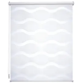 LIEDECO Duo-Rollo Klemmfix Wave 120 x 150 cm weiß
