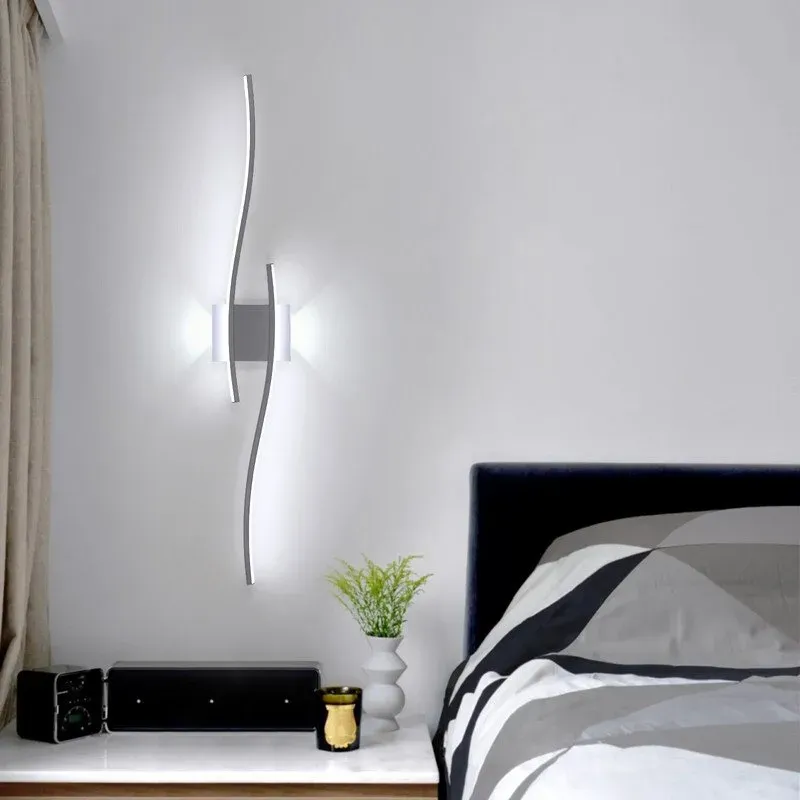Pheashine Individuell geformte Wandleuchte aus Aluminium, weiß, 27W, weißes Licht 6500K