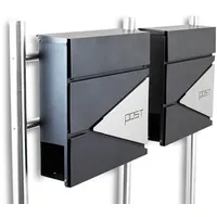 BITUXX MS-16779 Graphit inkl. Zeitungsfach