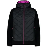 CMP Damen Hybrid Hoodie Jacke (Größe XS, schwarz)