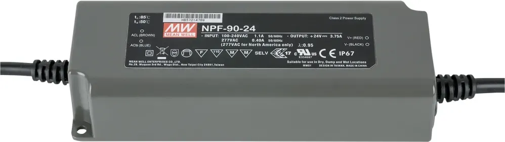 Meanwell Power Supply 90 W/24 V DC MEAN WELL NPF-90-24