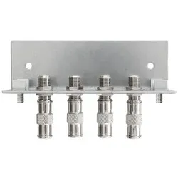Axing QEW4-12 Erdungswinkel Antennentechnik, 4-fach, F-Doppelbuchsen, einreihig QEW00412 QEW 4-12
