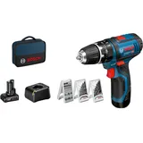 Bosch GSB 12V-15 Professional inkl. 1 x 4 + 1 x 2 Ah 06019B690G
