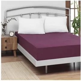 Traumschlaf Spannbettlaken Feinbiber 80 x 200 cm beere