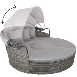 Tectake tectake® Rattan Sonneninsel Santorin widerstandsfähig UV-beständig