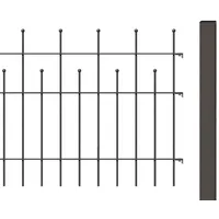 GAH Alberts Zaun-Anbauset Madrid 200 x 73,5 cm Stahl anthrazit-metallic