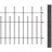 GAH Alberts Zaun-Anbauset Madrid 200 x 73,5 cm Stahl anthrazit-metallic