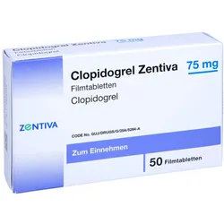 Clopidogrel Zentiva 75 mg Filmtabletten 50 St