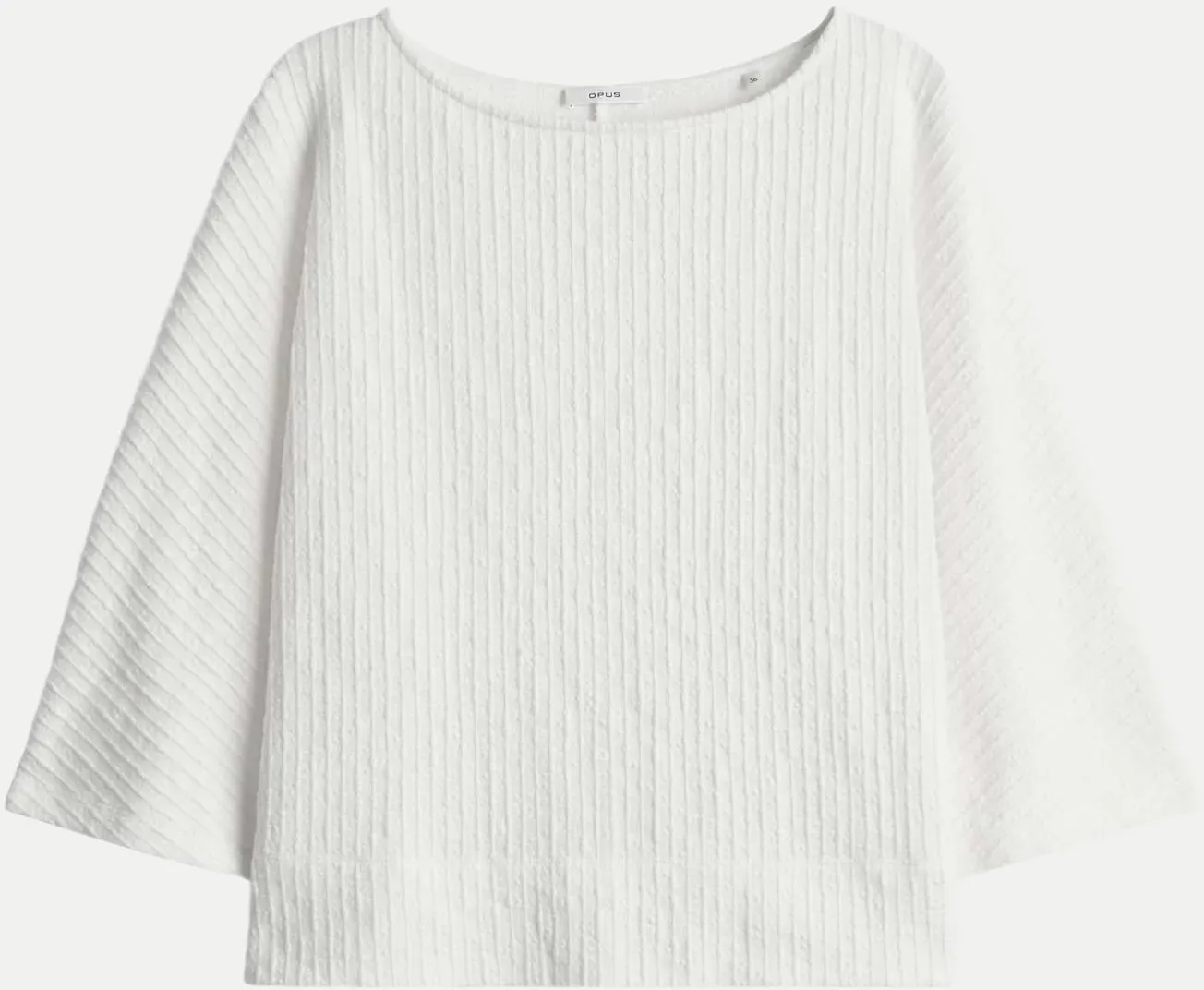 Strukturiertes Sweatshirt Gathena Weiß 40
