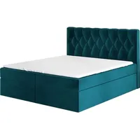 Mebloland Boxspringbett EIRIK 120 x 200 mit 2 Bettkästen,